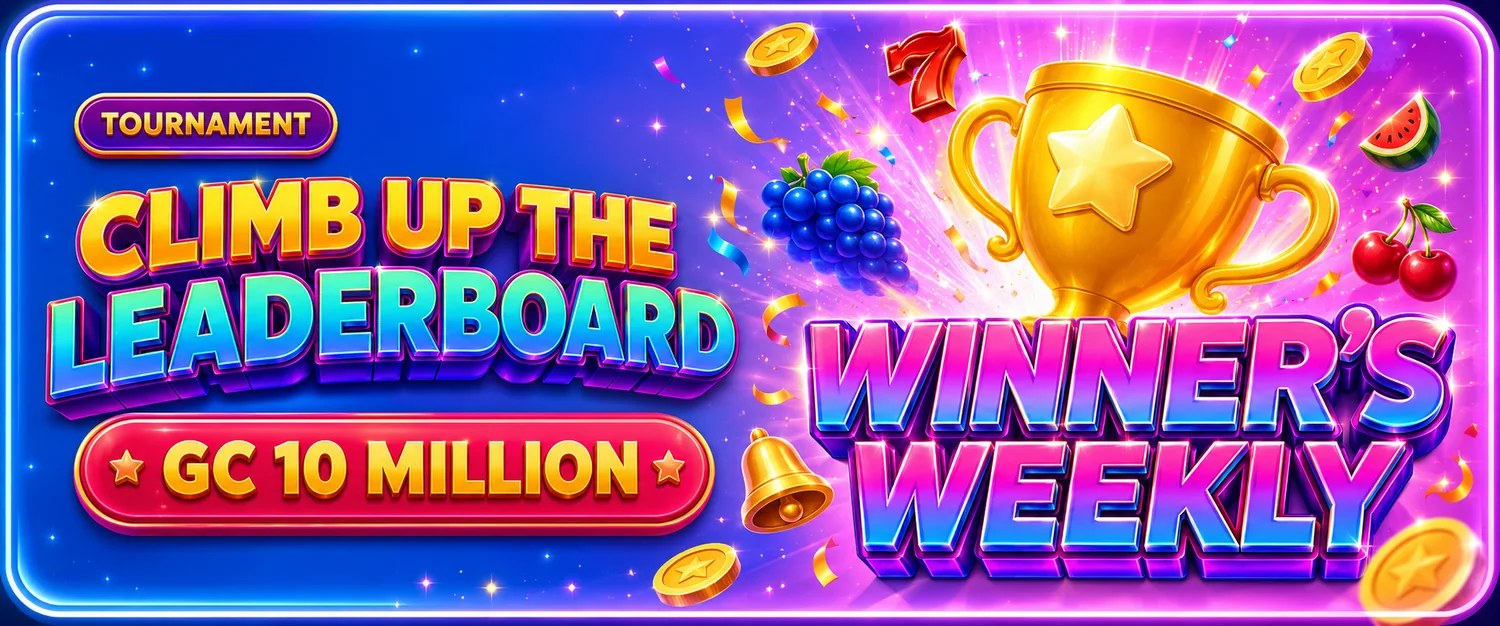 Spin Blitz Winner's Weekly tournament - climb the leaderboard for a GC 10 million prize pool